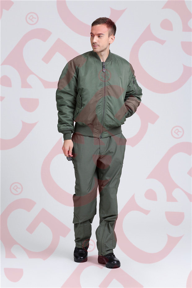 Nomx IIIA sage green flight jacket and pants